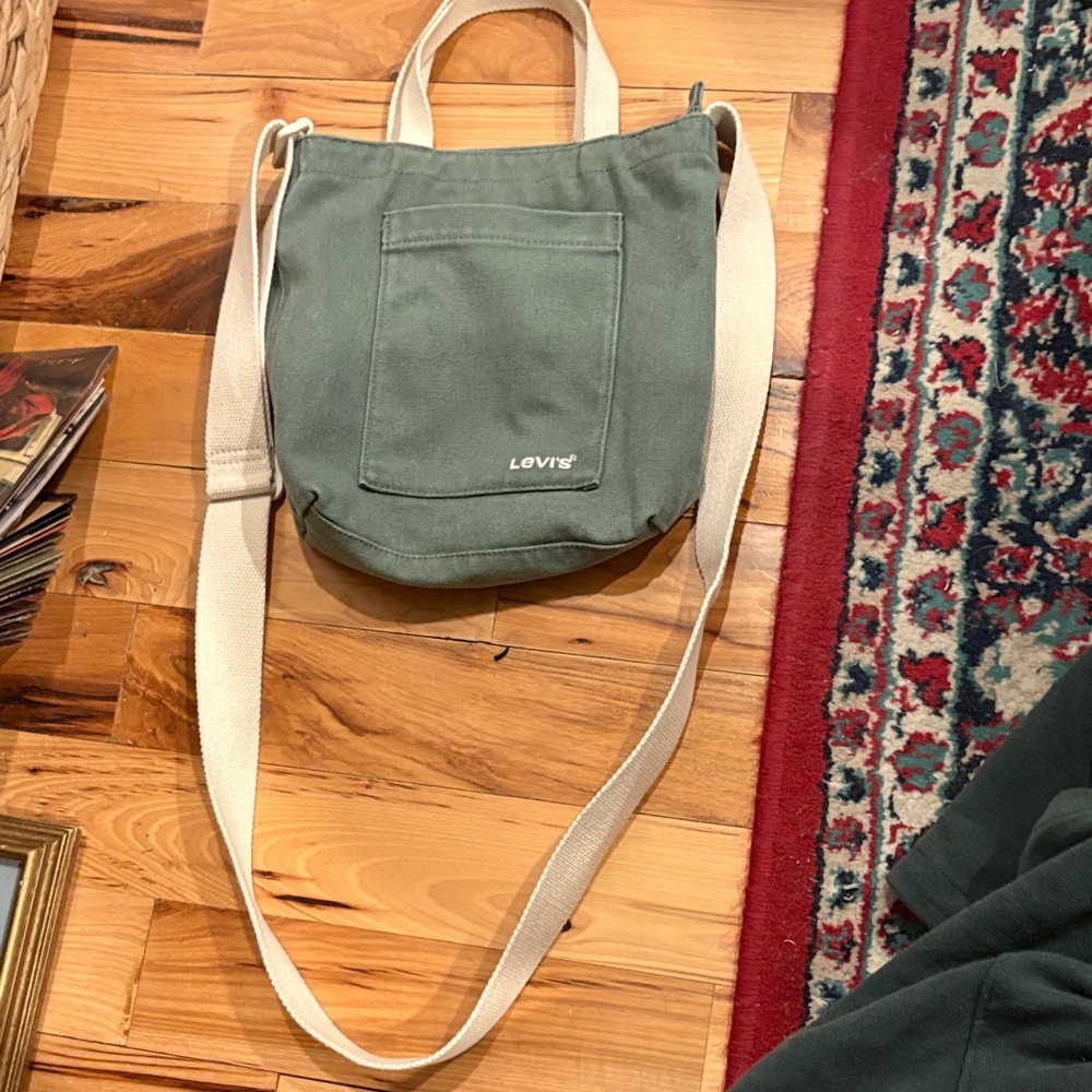 Levi's Olive denim/canvas mini tote Bag